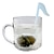levne Káva a čaj-fonetický symbol ve tvaru čajové lístky sítka filtru (náhodné barvy)