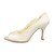 cheap Women&#039;s Heels-Women&#039;s Spring / Summer / Fall Peep Toe Satin / Stretch Satin Wedding Stiletto Heel Stitching LaceBlack / Pink / Red / Ivory / White /