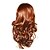 abordables Pelucas sintéticas-sin tapón sintético de alta calidad a largo dorado peluca de pelo rizado (0988-nskc064)