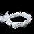 お買い得  結婚式のかぶと-豪華なサテン/レース/人造真珠♥ウエディング♥フラワーティアラ(0986-TS022)