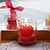 cheap Candle Favors-Heart Candle in Glass Vase