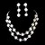 billiga Smyckeset-hög kvalitet tjeckiska strass med aluminiumfälgar pläterade bröllop brud halsband och örhängen smycken set