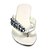 abordables Zapatos de mujer-microfibra pu superior flop plana tapa con los zapatos de moda de diamante de imitación (0986-1157-001)