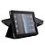 billige Tilbehør Til iPad-Beskyttende Hård PU Læder Cover + Stand til Apple iPad (sort)