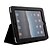 billige Tilbehør Til iPad-Beskyttende Hård PU Læder Cover + Stand til Apple iPad (sort)
