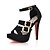 cheap Women&#039;s Shoes-Summer Platform Wedding Office &amp; Career Stiletto Heel Platform Buckle Black Red Gold