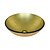 Недорогие Раковины-чаши-золотой круглой закаленной раковины стеклянный сосуд (0888-Блай-6470)