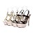 cheap Weddings &amp; Events Clearance-Satin Upper Stiletto Heel Sandals With Rhinestone Wedding Shoes.More Colors Available