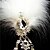 זול כיסוי ראש לחתונה-Gorgeous Feather With Rhinestones Bridal Headpiece