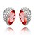 abordables Boucles d&#039;oreilles-mode de cristal Boucles d&#039;oreilles en forme de cardamun (1132-esww61)