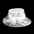 Недорогие Шляпы для вечеринки-органза Кентукки дерби шляпа / Головные уборы с Пояс / лента 1 Свадьба / Особые случаи / Повседневные Заставка