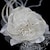 abordables Tocado de Boda-magnífico lino / tul con plumas / casco de diamantes de imitación de novia