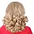 billige Syntetiske parykker-capless middels lengde høy kvalitet syntetisk blonde krøllete hår parykk