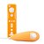 Χαμηλού Κόστους Αξεσουάρ Wii-προστατευτική θήκη σιλικόνης / δέρμα για το Nintendo Wii / u Remote και Nunchuk / πορτοκαλί (bcm033)