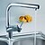 abordables Robinets de Cuisine-Robinet de Cuisine - 1 trou Chrome Pull-out / Pull-down Montage Moderne Kitchen Taps / Mitigeur un trou