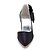 abordables Escarpins femme-top satin de qualité supérieure à talons hauts fermé orteils avec la chaussure de mode acrylique (0984-R-036)