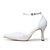 olcso Női cipők-kiváló minőségű szatén felső magas sarkú zárt lábujjak csipke esküvői menyasszonyi cipő