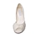 abordables Zapatos de mujer-satinado elegante parte superior tacón peep toe con imitación zapatos de novia de la boda