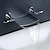 cheap widespread sink faucet-Bathroom Sink Faucet - Waterfall Chrome Widespread Three Holes / Two Handles Three HolesBath Taps