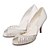 זול נעלי נשים-Elegant Satin Upper Stiletto Heel Peep Toe With Rhinestone Wedding Bridal Shoes