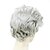 olcso Jelmezparókák-Nyitott rövid hőálló divat fehér jelmezes buli paróka