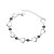 abordables Bracelets-dames élégantes &#039;/ enfant un bracelet à breloques de cristal dans un alliage d&#039;argent
