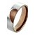 cheap Rings-Men&#039;s Silver With Chocolate Titanium Steel Ring