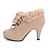 abordables Zapatos de mujer-botas de gamuza stiletto talón del tobillo con el partido de cordones / zapatos de noche más colores disponibles