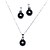 ieftine Seturi de Bijuterii-Pentru femei Negru Perle Seturi de bijuterii Auriu cercei Bijuterii Pentru Petrecere Aniversare Zi de Naștere Cadou Zilnic Gril pe Kamado  / Cercei / Coliere