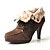 abordables Zapatos de mujer-botas de gamuza stiletto talón del tobillo con el partido de cordones / zapatos de noche más colores disponibles