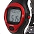 levne Sportovní hodinky-Pánské Náramkové hodinky Digitální LCD Měřič pulsu Kalendář Chronograf poplach Pryž Kapela Černá Šedá Červená Modrá