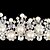 olcso Esküvői Fejdísz-gyönyörű könnyűfém Ausztriával strasszokkal / utánzás gyöngy menyasszonyi tiara