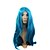 olcso Szintetikus, trendi parókák-Szintetikus parókák Stílus Paróka Kék Szintetikus haj Női Paróka Halloween paróka