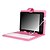 preiswerte Handy &amp; Elektronik Ausverkauf-Leder-Schutzhülle mit Tastatur + eingebauten dem Schiebe-Sperre für 8-Zoll-Tablet-PC - pink