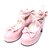 זול אופנת לוליטה-בגדי ריקוד נשים נעליים לוליטה מתוקה עקב גבוה נעליים סרט פרפר 6.5 cm שחור ורוד עור פוליאוריתן תחפושות הלואין / נסיכות