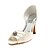 Χαμηλού Κόστους Γυναικεία Σανδάλια-σατέν τοπ ποιότητας ανώτερο ψηλοτάκουνα peep-toes με στρας νυφικά παπούτσια γάμου