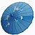 billige Vifter og parasoller-Silke Vifter Og Parasoller Stk. / Sæt Parasoller Have Tema Asiatisk Tema Blå 19&quot;høj x 32 1/3&quot; i diameter (48cm high×82cm i diameter)