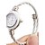 cheap Watches-Quartz Watch with Metal Rope Watch Strap - White Face Elegant Style