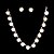 abordables Conjuntos de joyas-Mujer Cristal Perla artificial Boda Fiesta Cumpleaños Pedida Legierung Pendientes Collares
