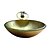 cheap Vessel Sinks-Contemporary Round Sink Material is Tempered Glass Bathroom Sink Bathroom Faucet Bathroom Mounting Ring Bathroom Water Drain