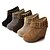 cheap Women&#039;s Shoes-Suede Upper Wedge Heel Ankle Boots With Rivet Party/ Evening Shoes More Colors Available