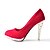 Недорогие Женская обувь на каблуках-Черный Красный-Женский-Для праздника-Замша-На шпильке На платформе-На платформе