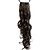cheap Hair Pieces-High Quality Synthetic 22.44&quot; Curly Dark Brown Ponytail