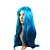 halpa Synteettiset trendikkäät peruukit-Synteettiset peruukit Tyyli Peruukki Sininen Synteettiset hiukset Naisten Peruukki Halloween Peruukki