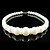 abordables Colliers-en alliage magnifique avec perle d&#039;imitation / collier de mariée de mariée de cristal