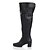 cheap Women&#039;s Boots-Leatherette Upper Chunky Heel Knee High Boots With Buckle Party/ Evening Shoes