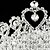 billige Bryllups Hovedstykke-smukke legering med Østrig rhinestones bryllup brude tiara / kamme / medaljon