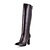 baratos Botas de mulher-Calçados Femininos - Botas - Botas da Moda - Salto Grosso - Preto / Marrom / Dourado - Couro Sintético - Casual / Social