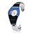 baratos Relógios da Moda-Mulheres Relógio de Moda Relógio de Pulso Bracele Relógio Quartzo Banda Bracelete Prata Azul