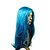 olcso Szintetikus, trendi parókák-Szintetikus parókák Stílus Paróka Kék Szintetikus haj Női Paróka Halloween paróka